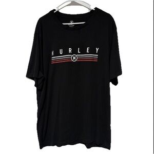 Hurley Black Tee Shirt T-Shirt XXL Cotton